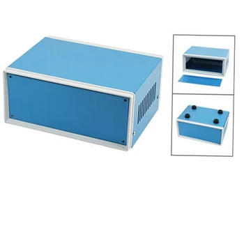 Бесплатная доставка Синий металлический корпус для проекта DIY Аксессуары для распределительной коробки 170*130*80 мм