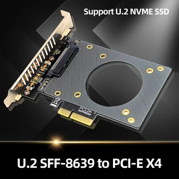 Обновленный Адаптер PH46 U.2 SFF-8639 для карты расширения PCI-E X4 С сильной поддержкой тепловыделения U.2 NVME SSD Riser Card 4000 Мбит/с