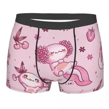 Розовые трусы Axolotl Lover, мужские трусики, мужское нижнее белье, Удобные шорты, трусы-боксеры